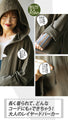 The khaki hoodie is perfect for layering in spring, autumn and winter