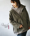 The khaki hoodie is perfect for layering in spring, autumn and winter