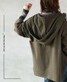 The khaki hoodie is perfect for layering in spring, autumn and winter