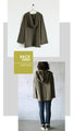 The khaki hoodie is perfect for layering in spring, autumn and winter