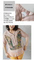 【セール商品返品交換不可】個性惹き出す「柄」「異素材」シアートップス