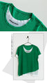 A layered top that looks great even though it's just one piece