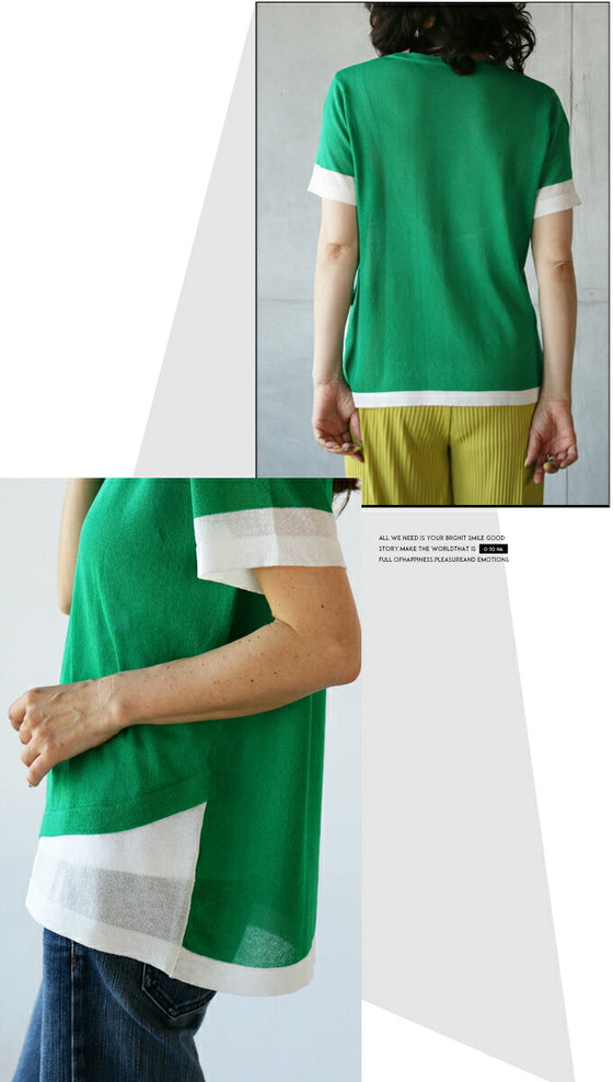 A layered top that looks great even though it's just one piece