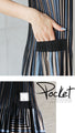 A pleated dress for a ladylike look