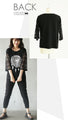 Sweet and spicy, this one piece sleeve lace graphic T-shirt