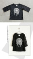 Sweet and spicy, this one piece sleeve lace graphic T-shirt