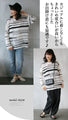 An edgy, adult-style striped knit