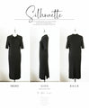 A modern, beautiful knit dress with a large collar in black