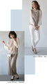 A trendy sheer sleeve striped top