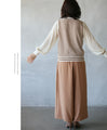 A trendy sheer sleeve striped top