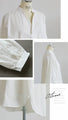 A skipper long shirt with puffy sleeves that instantly increases your femininity