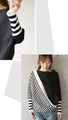 Perfectly proportioned striped knit top
