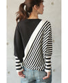 Perfectly proportioned striped knit top