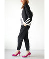 Perfectly proportioned striped knit top