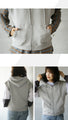 Adult cute relaxed shoulder-drop vest top hoodie
