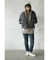 Adult cute relaxed shoulder-drop vest top hoodie