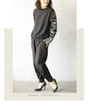 Elegant and relaxed, adult animal style is here. Pleated sleeve top in different materials.