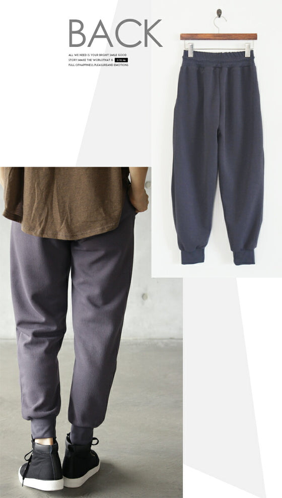 【セール商品返品交換不可】家着なんて言わせない 片くしゅっがアクセント 大人のおしゃジョガー パンツ