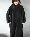 Fluffy quilted big collar dress