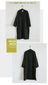 Fluffy quilted big collar dress