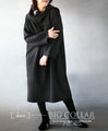 Fluffy quilted big collar dress