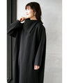 Fluffy quilted big collar dress