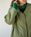 Quilted and fleece reversible outerwear