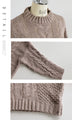 【セール商品返品交換不可】大人ナチュラルなケーブルニット
