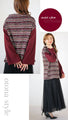 A warm and colorful striped top