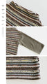A warm and colorful striped top