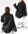 If you're unsure of how to combine different materials to keep you warm, try this versatile black top