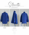 A warm combination of different materials. Royal blue stands out against the cold sky.