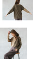 A knit top with exquisite color combinations for adults