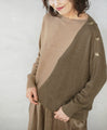 A knit top with exquisite color combinations for adults