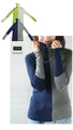 A pullover top with a colorful accent that can be worn as the main piece or layered.