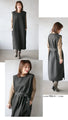 A vest dress with a belt that makes you look stylish
