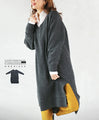 A reliable adult V-neck knit long dress