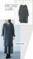 A reliable adult V-neck knit long dress