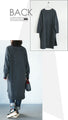 A reliable adult V-neck knit long dress
