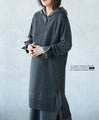 A reliable adult V-neck knit long dress