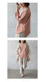 Pastel colors that adults can wear too: A heartwarming suede top in pink