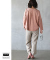 Pastel colors that adults can wear too: A heartwarming suede top in pink