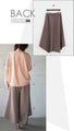 Flared pants with this shape that creates a stylish look