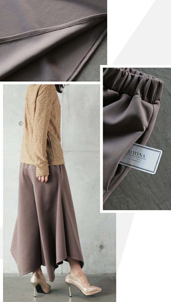 Flared pants with this shape that creates a stylish look
