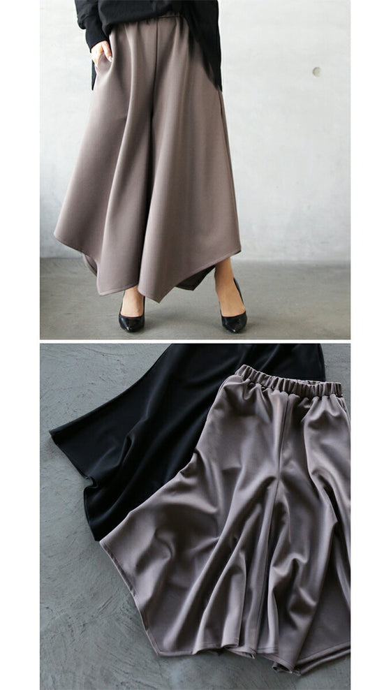 Flared pants with this shape that creates a stylish look