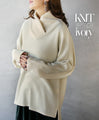 Loosely covered adult collar knit top 