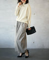 Loosely covered adult collar knit top 