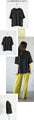 A special look with a patterned knit. An elegant blouse with a T-shirt feel.