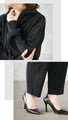 Not too casual, fully pleated two-piece set