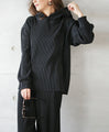 Not too casual, fully pleated two-piece set